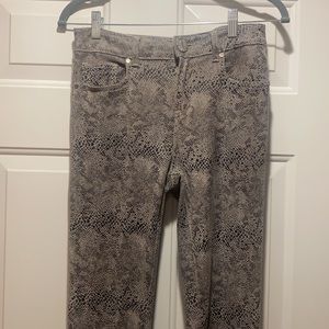 ANGL snakeskin print pants
